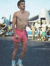 David jogging on the flight deck of USS Enterprise CVN-65