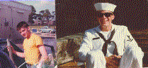 2 pictures of David at Navy Nuclear School in Orlando, Florida