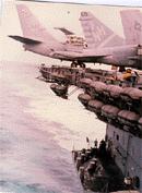 View of stern with planes overhanging